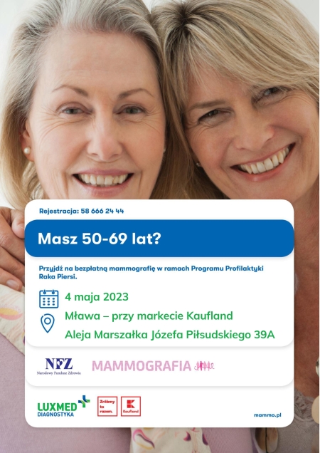 Badania w mobilnej pracowni mammograficznej LUX MED w maju - Mława